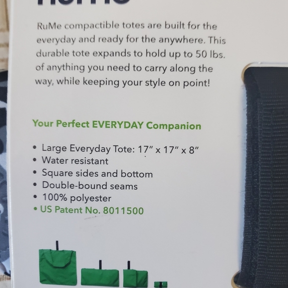 NWT RuMe Large Everyday Eco-friendly  Tote - Picture 14 of 16